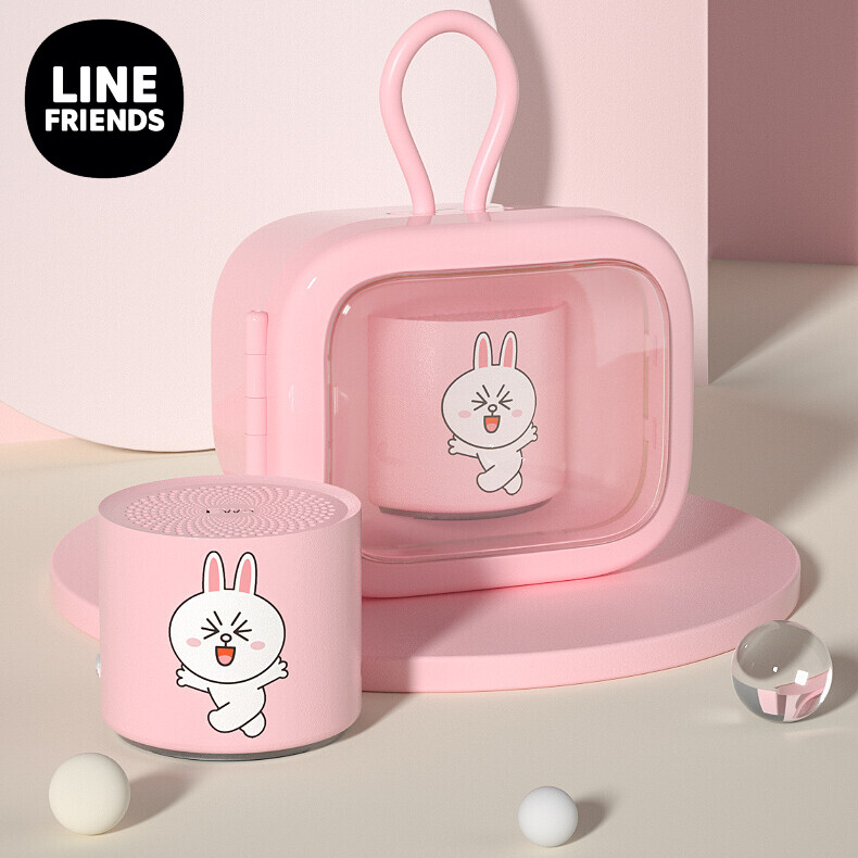 LINE FRIENDS Wireless Bluetooth Speaker A128 Retro TV Design Subwoofer Waterproof Portable Audio Great Exchang Gifte
