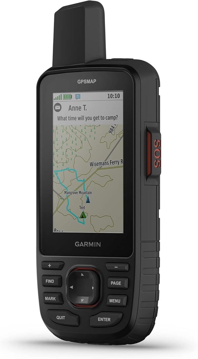 Garmin GPSMAP 67i Rugged GPS Handheld with inReach® Satellite Technology, Two-Way Messaging, Interactive SOS, and Mapping